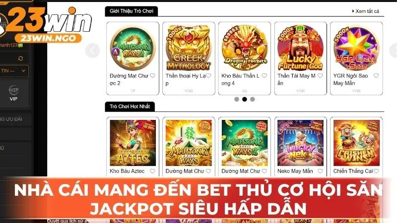 Nhà cái mang đến bet thủ cơ hội săn Jackpot siêu hấp dẫn